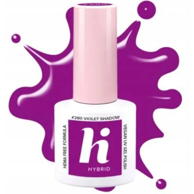 Hi Hybrid HEMA Free Lakier hybrydowy do paznokci 5ml - #280 Violet Shadow
