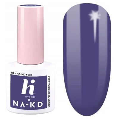 Hi Hybrid x NA-KD Lakier hybrydowy do paznokci 5ml - #304 Heather Wind