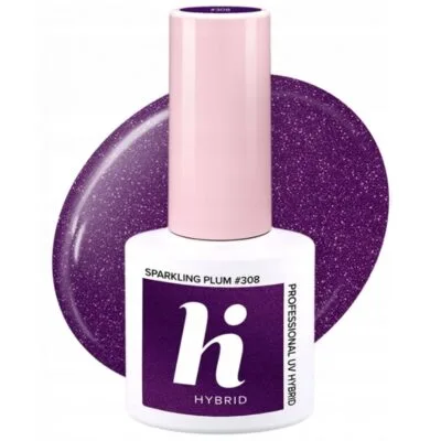 Hi Hybrid Lakier hybrydowy do paznokci 5ml - #308 Sparkling Plum