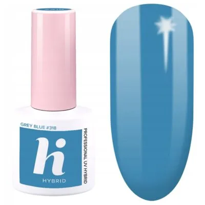 Hi Hybrid Lakier hybrydowy do paznokci 5ml - #318 Grey Blue