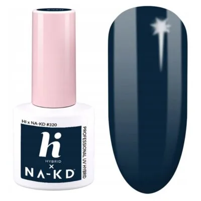 Hi Hybrid x NA-KD Lakier hybrydowy do paznokci 5ml - #320 Deep Navy Blue