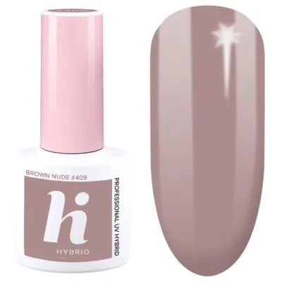 Hi Hybrid Lakier hybrydowy do paznokci 5ml - #409 Brown Nude