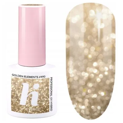 Hi Hybrid Lakier hybrydowy do paznokci 5ml - #410 Golden Elements