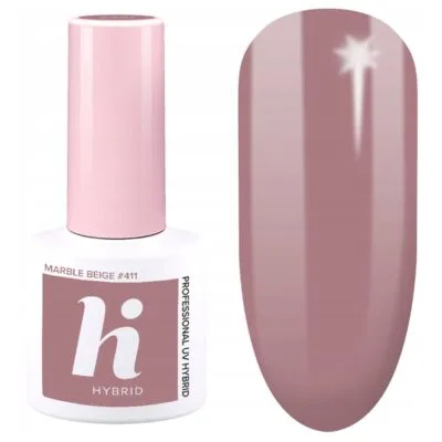 Hi Hybrid Lakier hybrydowy do paznokci 5ml - #411 Marble Beige