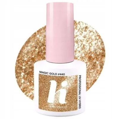 Hi Hybrid Lakier hybrydowy do paznokci 5ml - #440 Magic Gold