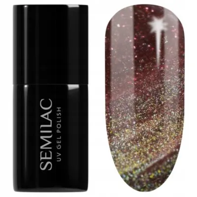 Semilac Lakier do paznokci hybrydowy 7ml - 824 Digital Red