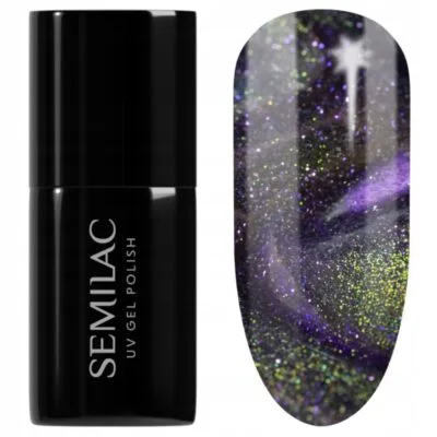 Semilac Lakier do paznokci hybrydowy 7ml - 825 Cyber Violet