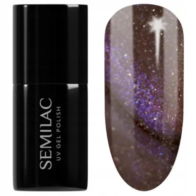 Semilac Lakier do paznokci hybrydowy 7ml - 827 AI Brown