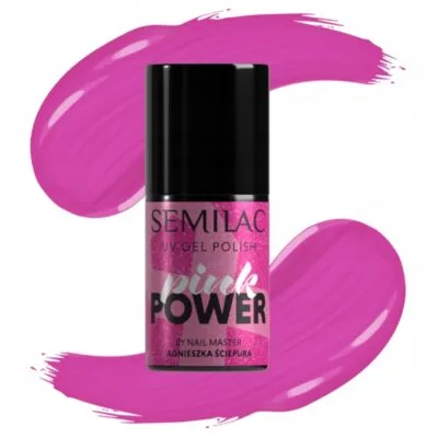 Semilac Lakier do paznokci hybrydowy 7ml - A703 Pink Power