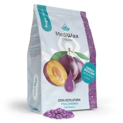 Clavier MediWax Wosk do depilacji w granulkach 500g - Fresh Plum