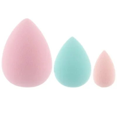 ILU MakeUp Zestaw gąbek do makijażu mini + średnia + duża, łezka