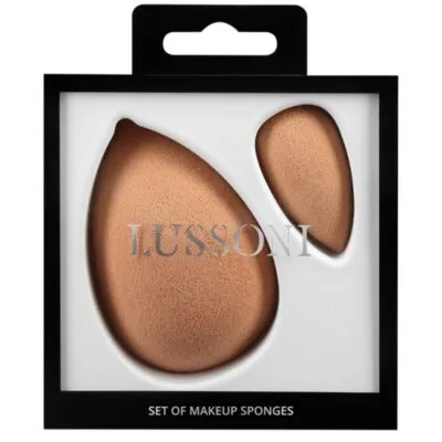 Lussoni MakeUp Zestaw gąbek do makijażu duża + mini 2 szt.
