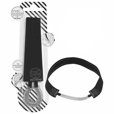 Invisibobble Multiband Opaska wielofunkcyjna z gumką do włosów - True Black