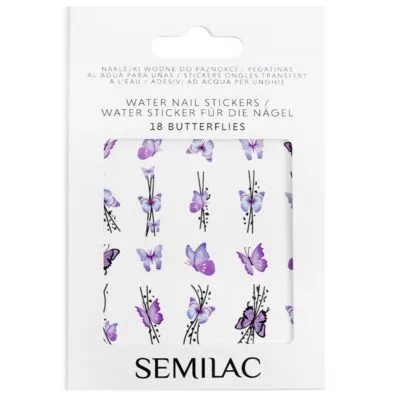 Semilac Naklejki wodne na paznokcie - 18 Butterflies