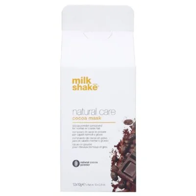 Milk Shake Natural Care Cacao Maska kakaowa w proszku do włosów grubych 12x10g