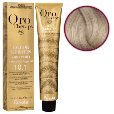 Fanola Oro Therapy Color Keratin Farba do włosów 100ml - 10.1