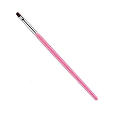 Pędzel do nakładania żelu drewniany różowy