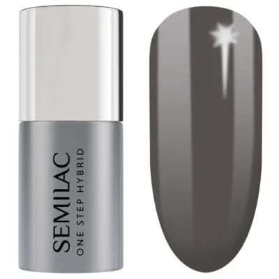 Semilac One Step Lakier, baza i top hybrydowy 5ml - S195 Eternal Stone Grey