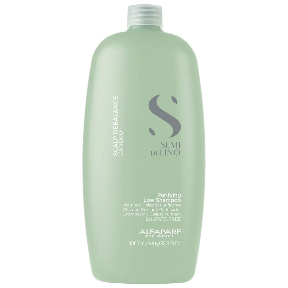 Шампунь против перхоти Alfaparf Milano Semi di Lino Scalp Rebalance Purifying очищающий, без сульфатов, 1000 мл