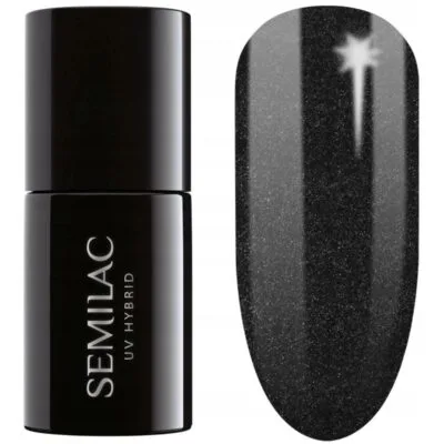 Semilac Lakier hybrydowy do paznokci 7ml - 394 Sparkling Midnight Date