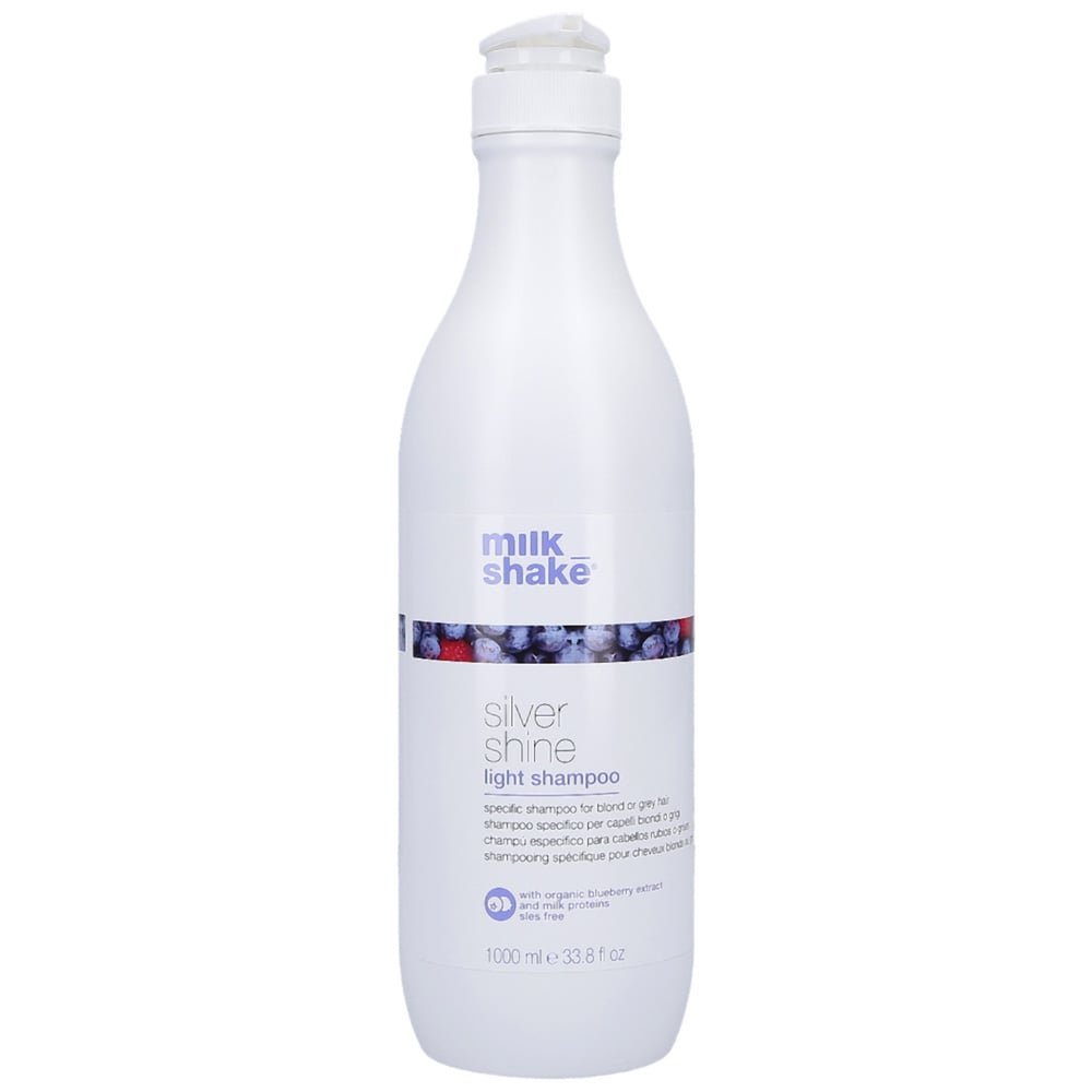 Оттеночный шампунь Milk Shake Silver Shine Light против желтизны, для светлых и седых волос, 1000 мл