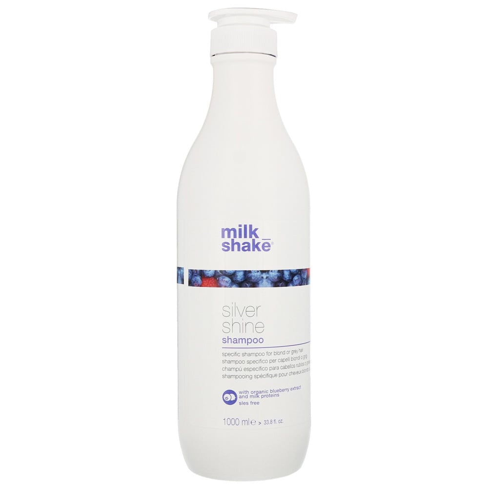 Оттеночный шампунь Milk Shake Silver Shine против желтизны, для светлых и седых волос, 1000 мл