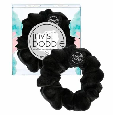Invisibobble Sprunchie True Black Aksamitna gumka do włosów