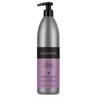 Allwaves Blond Supreme Szampon przeciw żółknięciu włosów 500ml