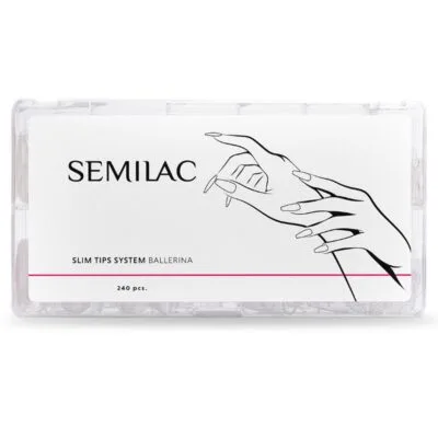 Semilac Slim Tips System Tipsy do paznokci 240 szt. - Ballerina