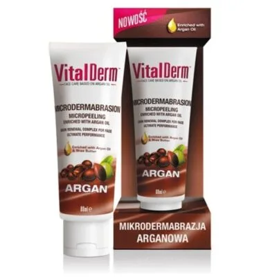 VitalDerm Mikrodermabrazja Peeling do twarzy arganowy 80ml