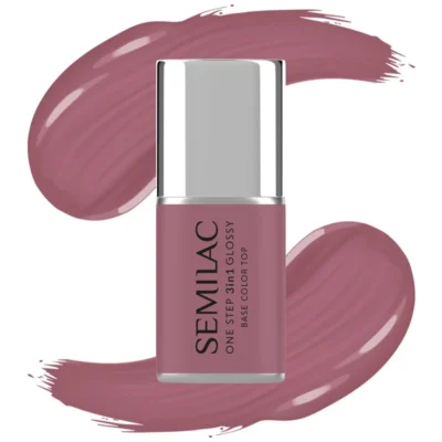 Semilac Lakier do paznokci hybrydowy One Step 3w1 Glossy 7ml - S201 Earth Pink