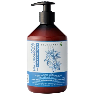 Bioelixire PRO Kwas Hialuronowy Maska nawilżająca do włosów 500ml