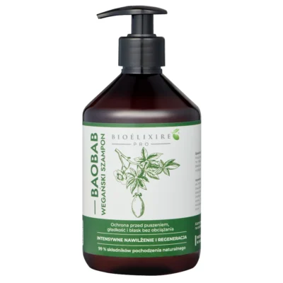Bioelixire PRO Baobab Wegański szampon do włosów 500ml
