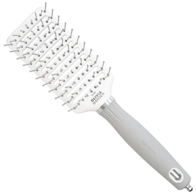 Olivia Garden Expert Szczotka do włosów Care Vent Nylon White&Grey - Medium