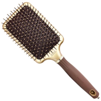 Olivia Garden Expert Care Rectangular Nylon Gold&Brown Large Szczotka do włosów