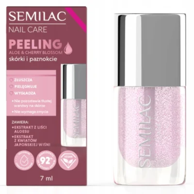 Semilac Aloe & Cherry Blossom Peeling do skórek i paznokci  7 ml
