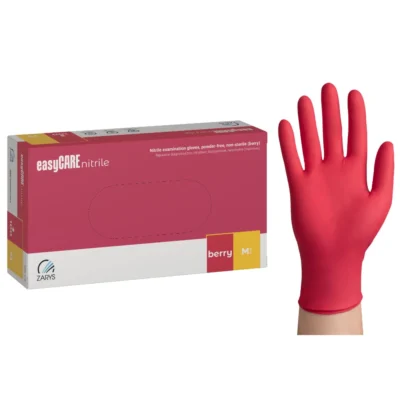 Zarys EasyCare Rękawice nitrylowe Nitrile 100 szt. - Malinowe