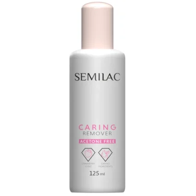 Semilac Caring Remover Zmywacz bezacetonowy do paznokci 125ml