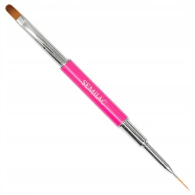 Semilac Nail Brush 2in1 Pędzelek do zdobień