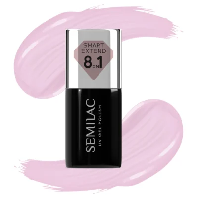 Semilac Smart Extend 8w1 Lakier, baza, top 7ml - 803 Delicate Pink