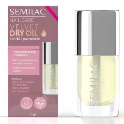 Semilac Velvet Dry Oil Suchy olejek do paznokci i skórek 7 ml