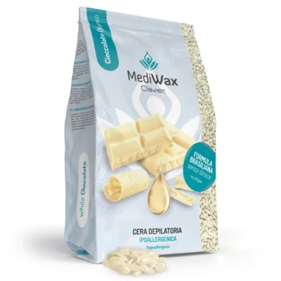 Clavier MediWax Wosk do depilacji 1000g- White Chocolate