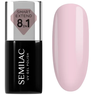 Semilac Smart Extend 8w1 Lakier, baza, top 7ml - 809 Tender Pink