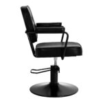 Hair System Tru noir Fotel fryzjerski - Czarny