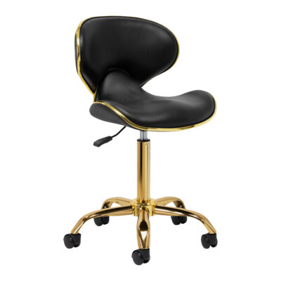 Gabbiano Q-4599G V2 taboret kosmetyczny/fryzjerski - czarny