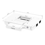 Momo professional J-02 Biurko kosmetyczne G031 z pochłaniaczem - białe