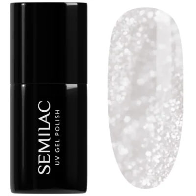 Semilac Lakier do paznokci hybrydowy 7ml - 591 Silver Lights