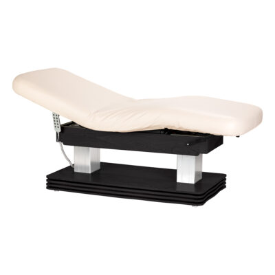 Sillon Comfort Leżanka SPA kremowa z czarną podstawą