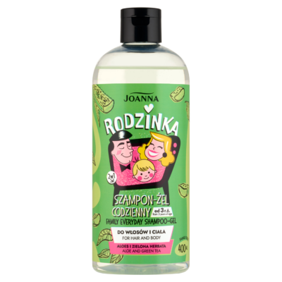 Joanna Rodzinka Aloes szampon i żel pod prysznic 2w1 dla całej rodziny 400ml