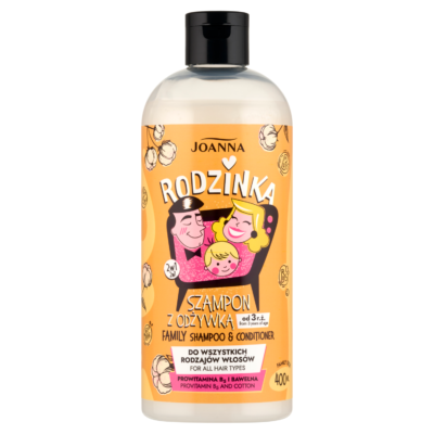 Joanna Rodzinka Prowitamina B5 szampon z odżywką 2w1 dla całej rodziny 400ml